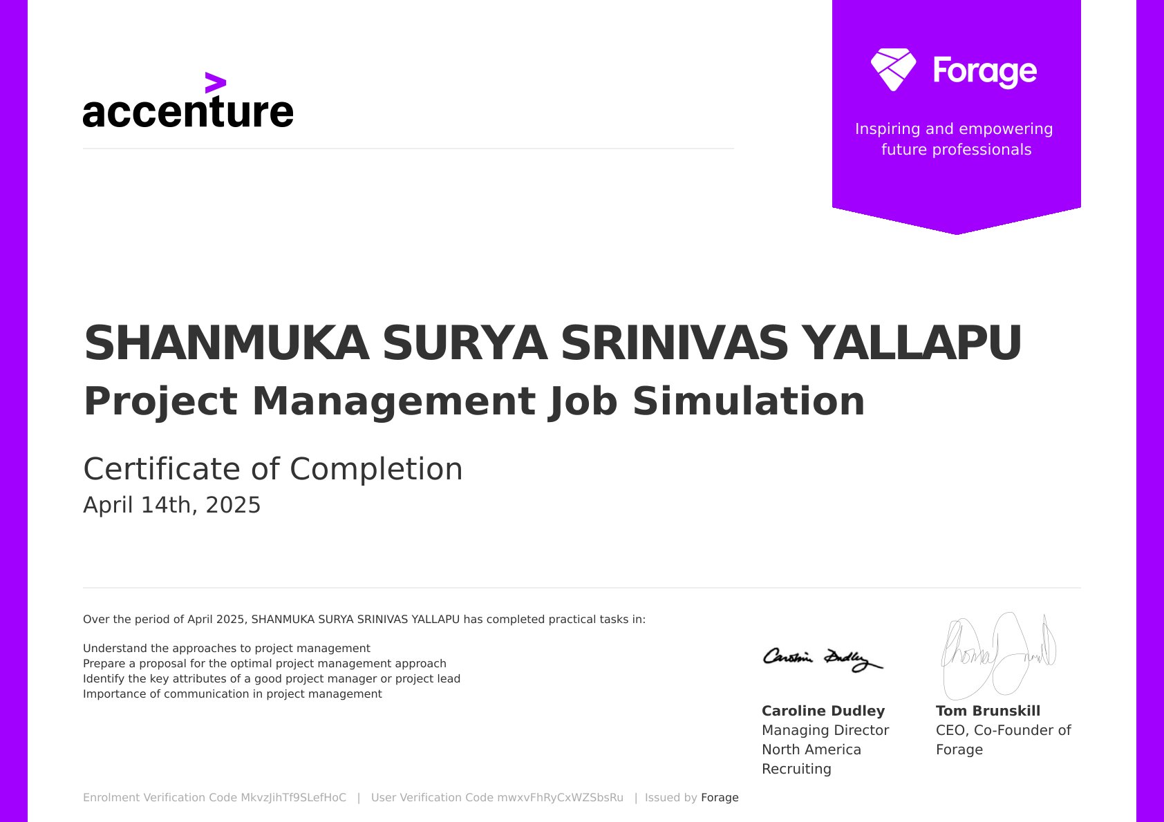 Project Management by Accenture